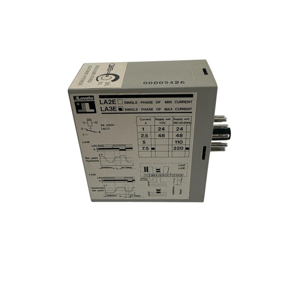 Rele' amperometrico monofase di massima corrente 7,5a 220vac 50//60hz